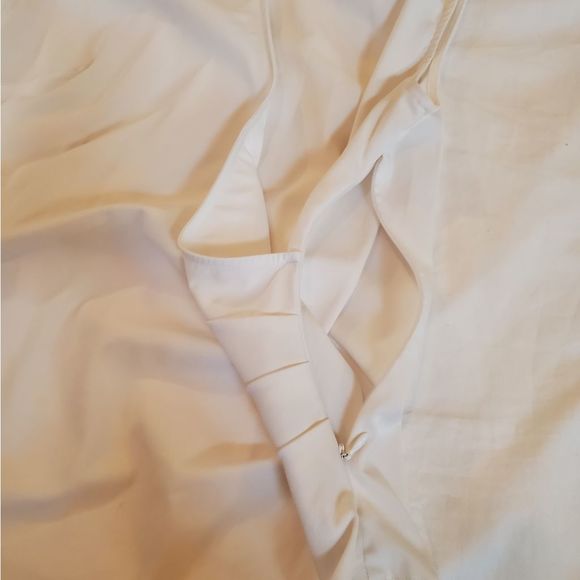Express White Collared Wrap Blouse M - Picture 9 of 9